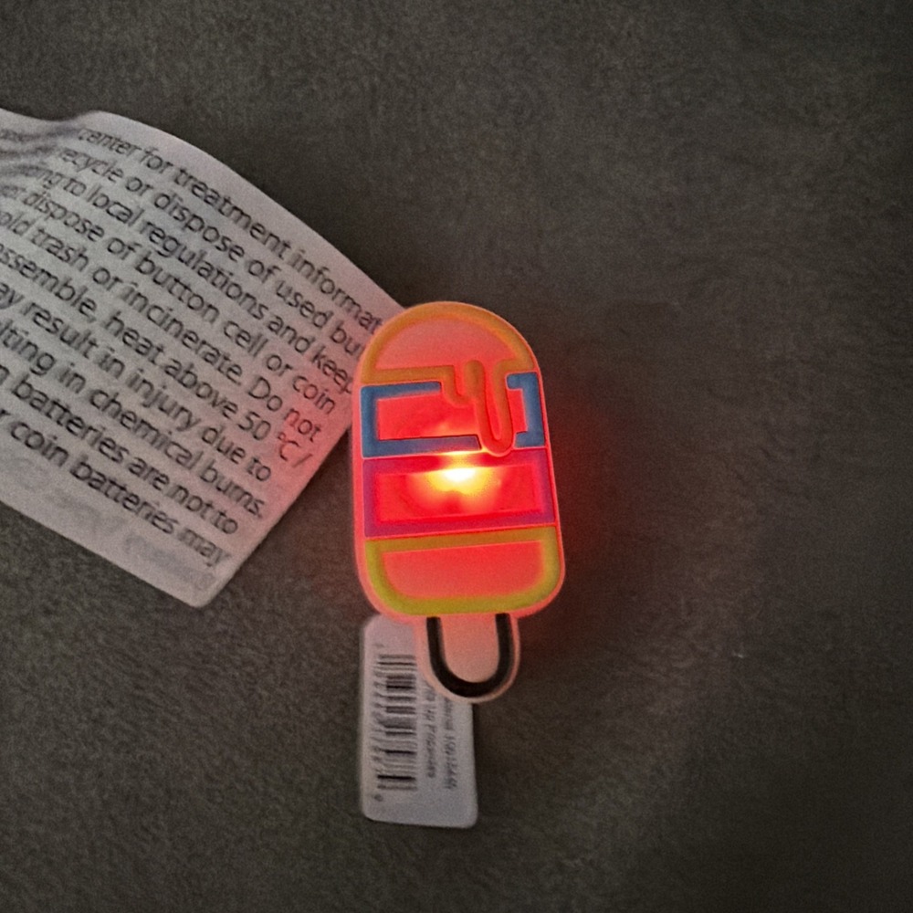 Crocs Jibbitz Light Up Popsicle Shoe Charm